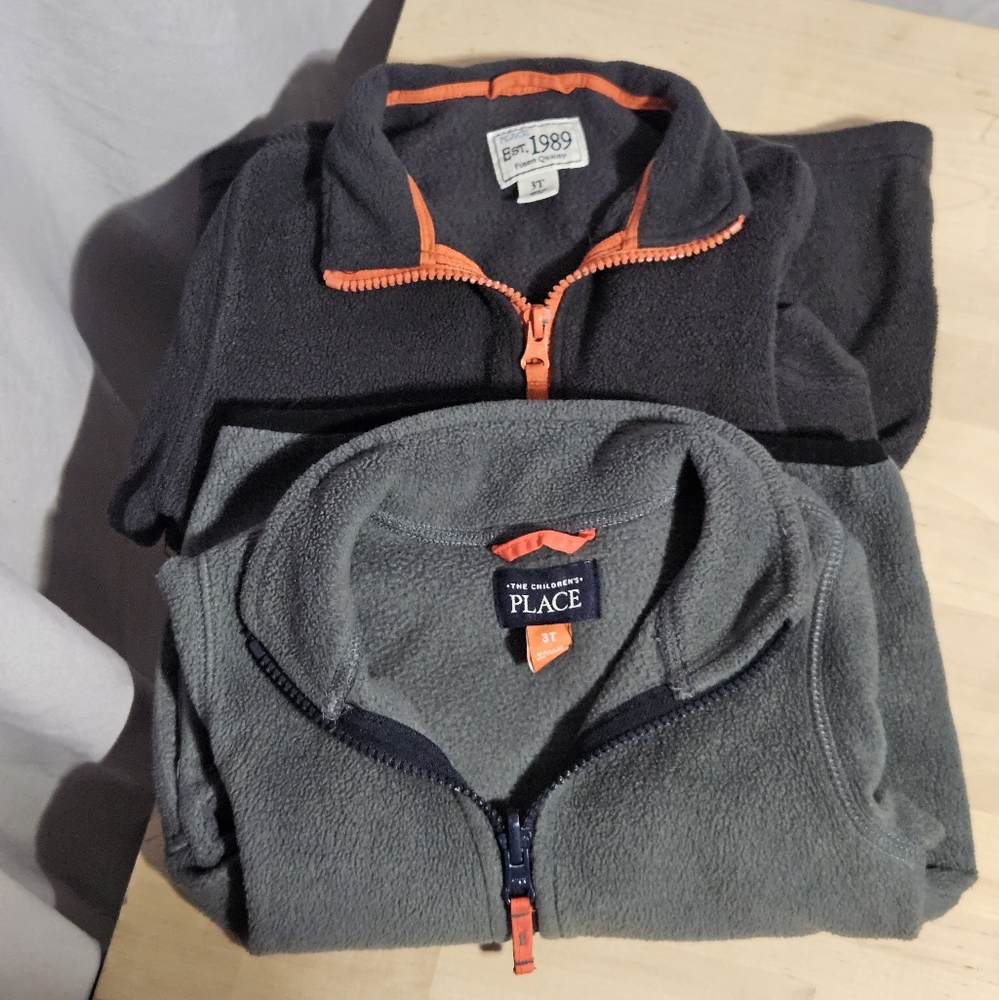 Two Childrens Place Fleece‎ Zip Ups